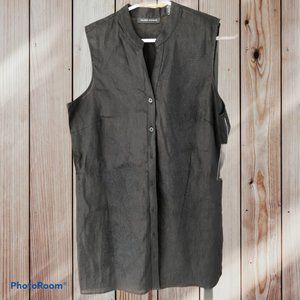 2/$30 Black Linen Tunic